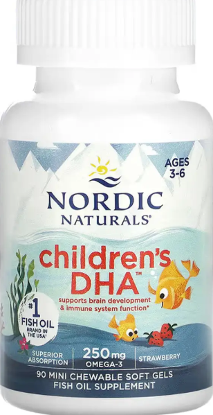 Рыбий жир для детей Nordic Naturals Children's DHA 90 гел капс клубника Киев - изображение 1