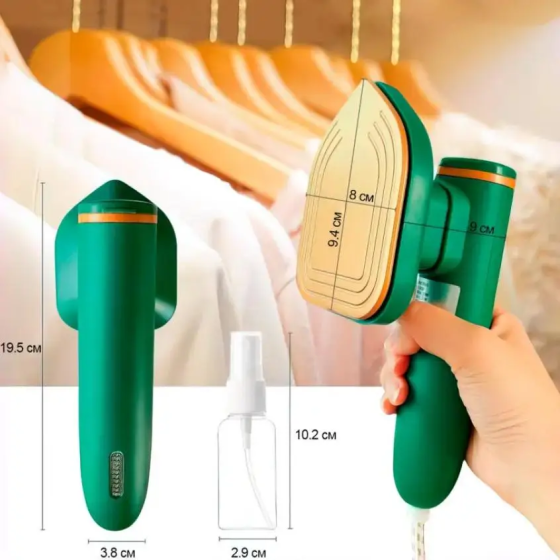 Дорожный портативный утюг отпариватель 2 в 1 зеленый Київ