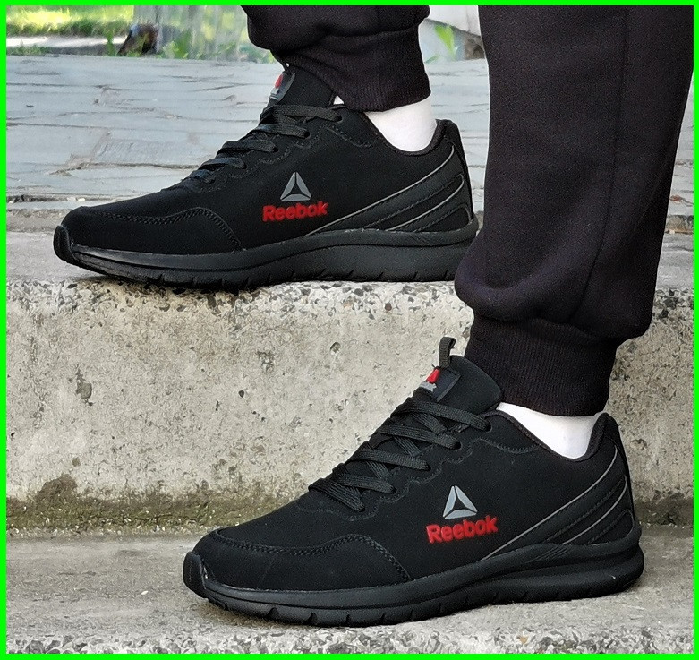 Кроссовки Reebok Черные Рибок Кожа Женские (размеры: 36,37,38,39,40,41) Днепр - изображение 10