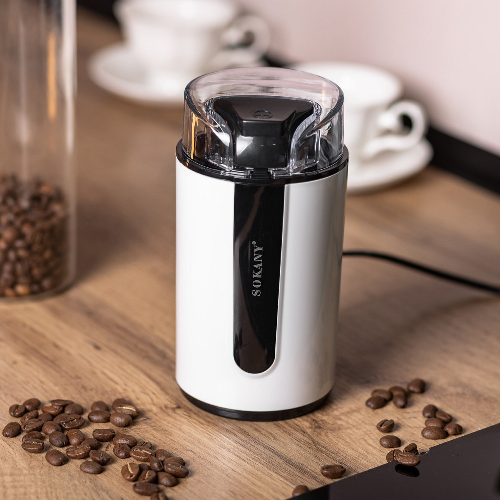Кавомолка електрична 200 Вт автоматична 75 г для дрібного помолу Sokany SK-3026 Київ - фото 9