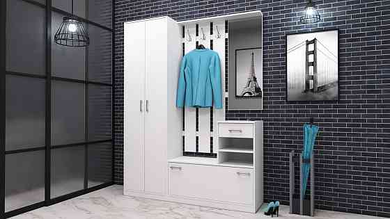 Прихожая Соло-3, Белый, 1600/400/2100 Львов