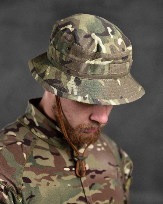 Панама чоловіча тактична маскувальна мультикам короткі поля ДШ6354 Одеса - фото 1