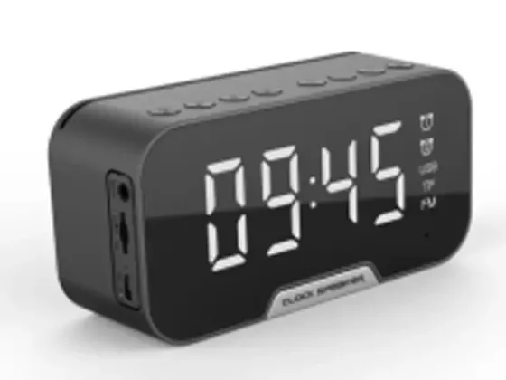 Портативна Bluetooth колонка-годинник KIMISO K-10: 2 динаміки, FM-радіо, будильник, до 5 годин робот Київ