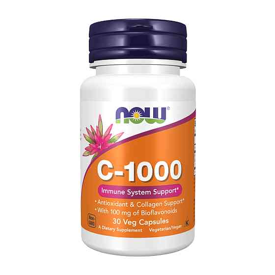 Вітамін С Now Foods Vitamin C-1000 30 vcaps Київ