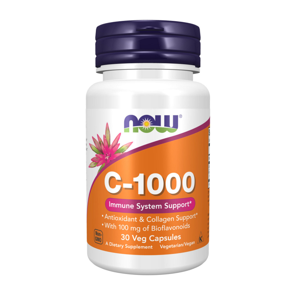 Вітамін С Now Foods Vitamin C-1000 30 vcaps Київ - фото 1