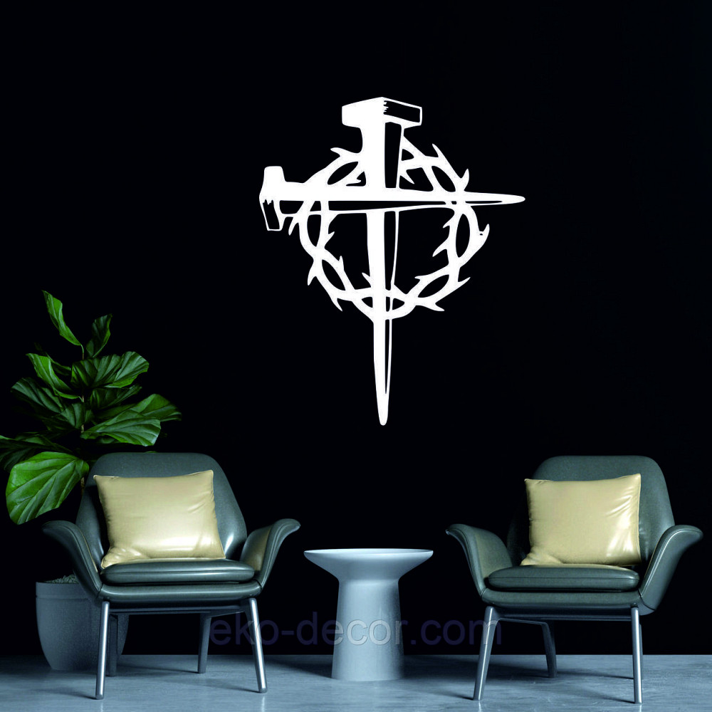 Декоративне настінне Панно «Хрест», Декор на стіну Київ - фото 4