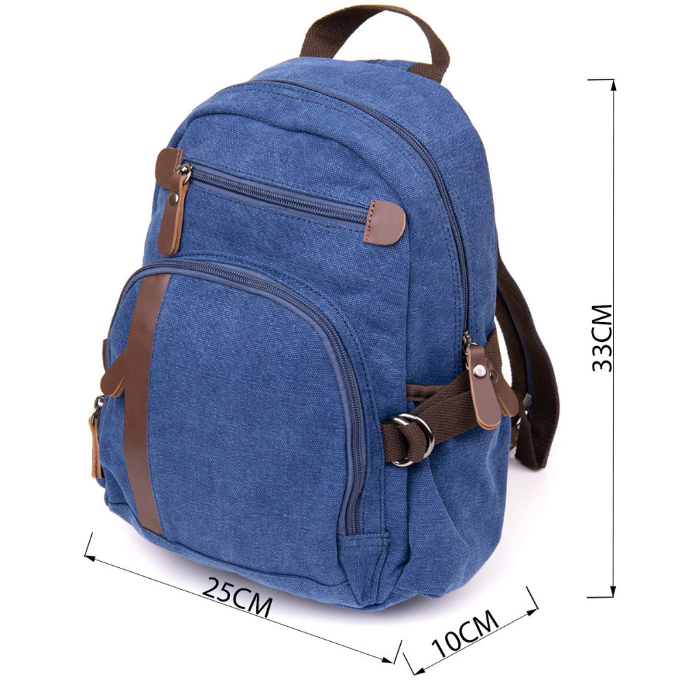 Рюкзак текстильный унисекс Vintage 20602 Синий Киев - изображение 4