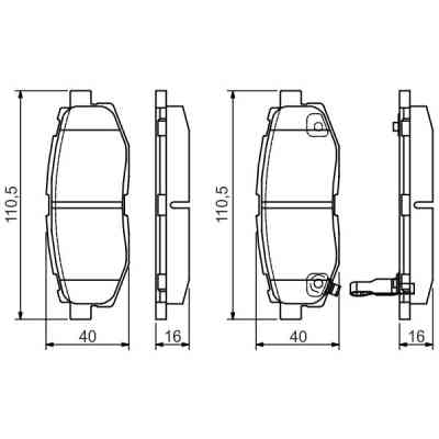 Тормозные колодки Bosch 0 986 495 135 Винница