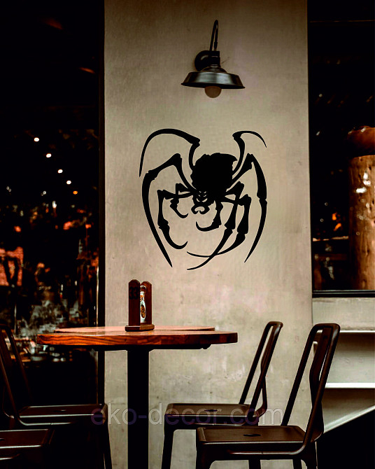 Декоративне настінне Панно «Павук», Декор на стіну 70*63 см, Чорний Київ - фото 7