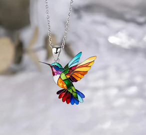 Кулон красивый на цепочке Колибри Киев - изображение 3