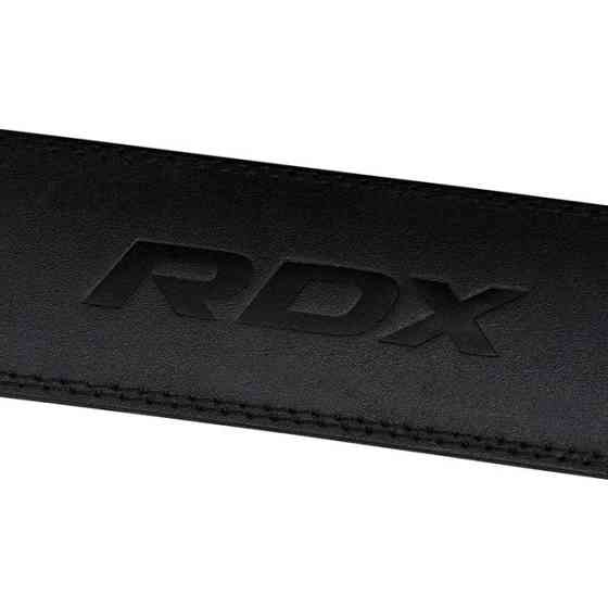 Пояс для важкої атлетики RDX 4 шкіряний Full Black S Каменское
