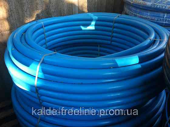 Труба з поліетилену ПЕТ Ворсклапласт (вторинна) д. 50 синя (100) Харків