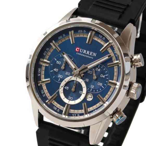 Годинник чоловічий наручний кварцовий Curren Flag Rubber Strap (2 ремінці) Вінниця