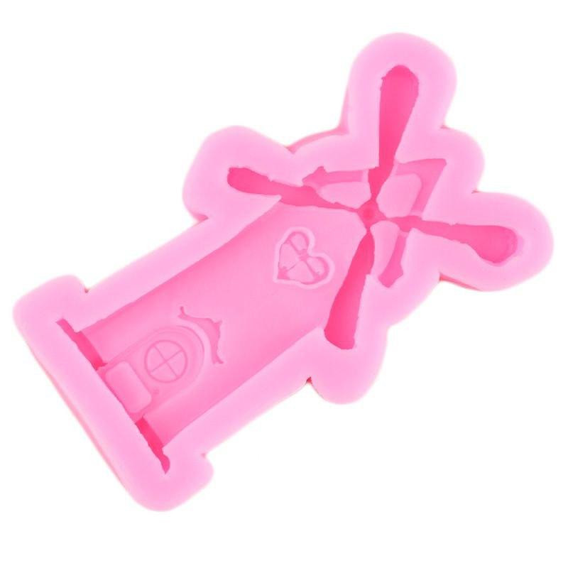 Молд силикон Мельница 81 на 46 мм розовый Киев - изображение 3