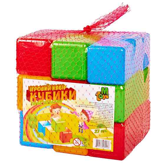 Игровой набор цветных кубиков 09064, 27 шт Винница
