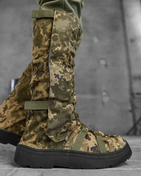 Бахилы Мужские гамаши водонепроницаемые защитные пиксель прочные в дождь и непогоду сохранит ноги сухими Одесса - изображение 1