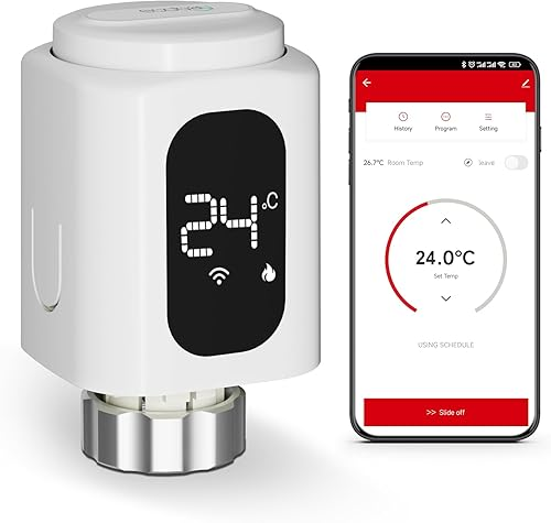 Розумний Wi-Fi термостат ECOBAY для радіатора, без шлюзу, термостатичний клапан, Tuya Smart, Smart Life, Alexa, Google Assistant Київ