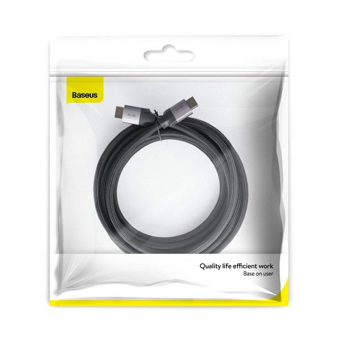HDMI кабель Baseus CAKSX-E0G з підтримкою FullHD/4K video resolution (Чорний, 5м) Николаев - изображение 10