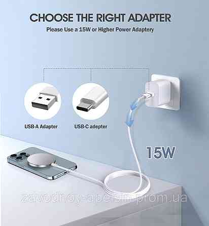 PD-кабель магніт MagSafe 15W бездротова зарядка Одеса
