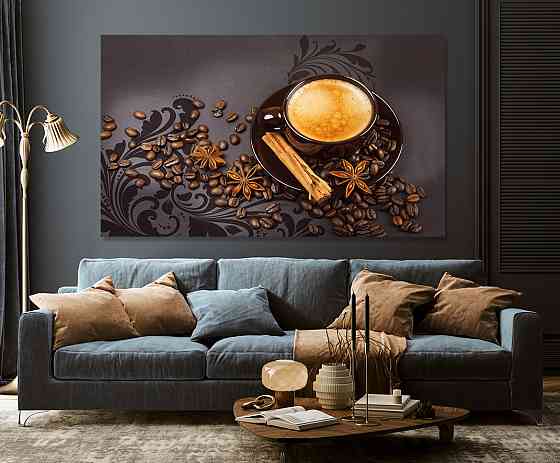 Картина холст в гостиную / спальню  Кавові зерна    MLP_161 80x120 см Киев