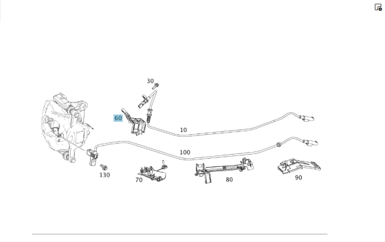 Mercedes-Benz  A2465461843 Тримач дроту ABS переднього правого колеса CLA Shooting Brake X117 CLA C117 GLA X156 A-class W176 B-class W242 B-class W246 Одесса