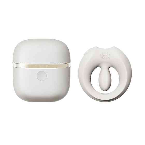 Эрекционное смарт-виброкольцо Zalo Apis Ivory White, до 4 часов работы, зарядный кейс Sex Aura Киев