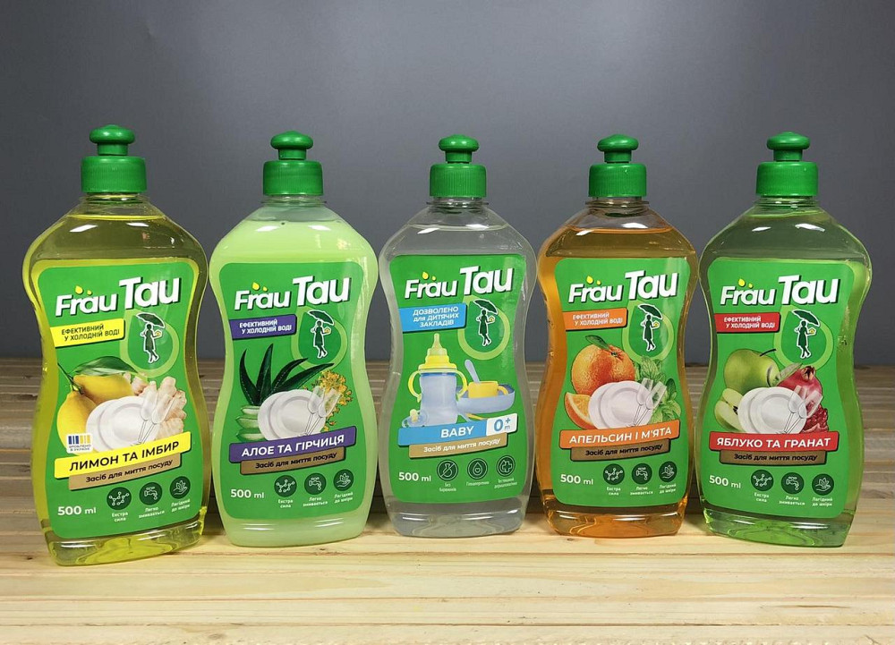 Засіб для миття посуду Frau Tau - 500 мл.🌟 Підкоріть чистоту з Frau Tau! 🌟500 мл Київ - фото 1