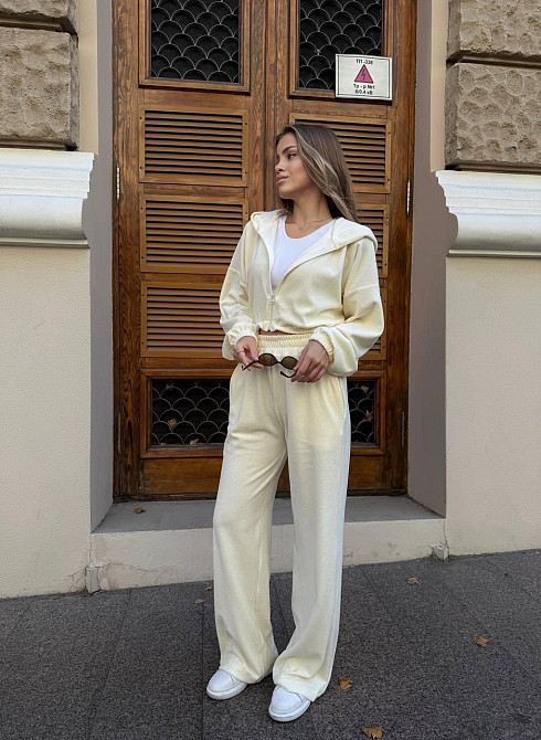 Женский стильный повседневный костюм двойка велюр (95% хлопка и полиэстера 5%). Одесса - изображение 8