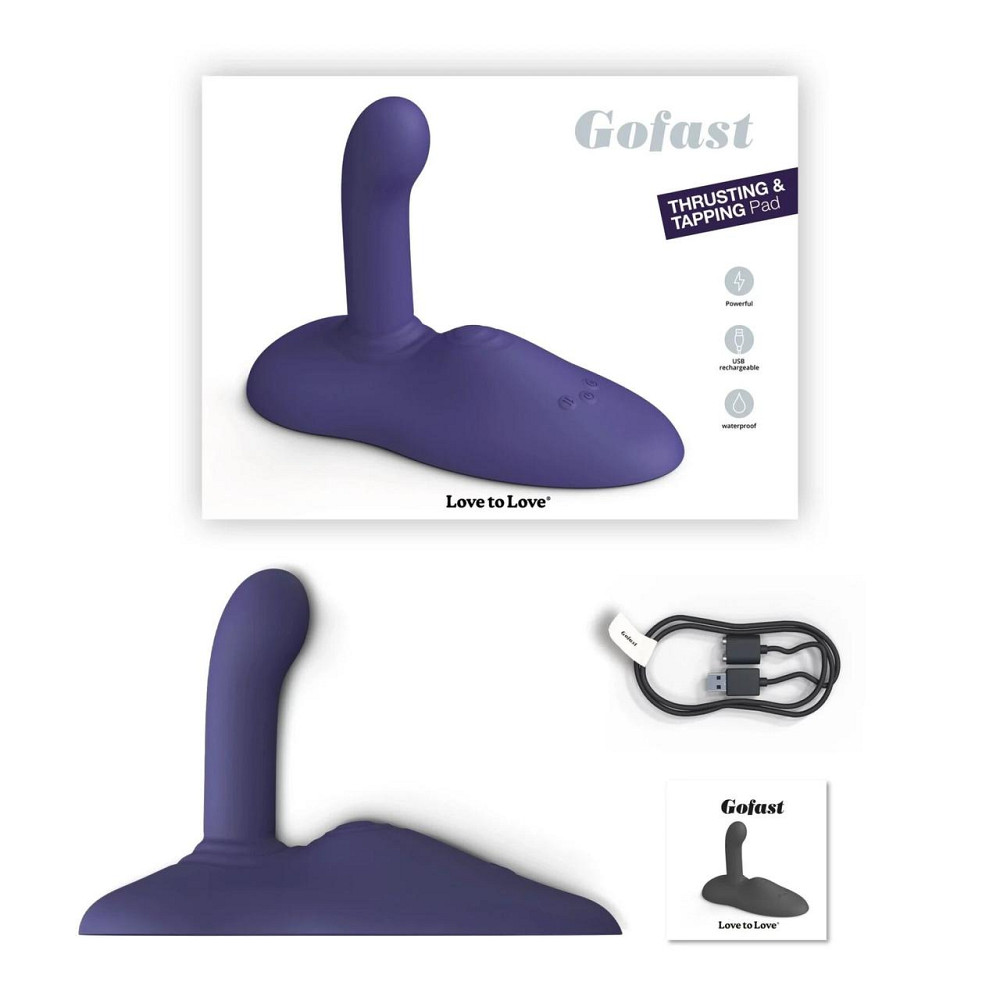 Двойной sit-on-top пульсатор Love To Love GOFAST - стимуляция клитора и точки G, регулируется Sex Aura Киев - изображение 5