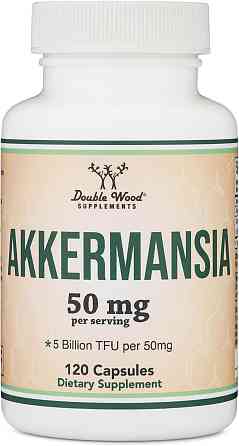 Пробиотик Double Wood Akkermansia 50 mg (5 Billion TFU), 120 capsules Луцк