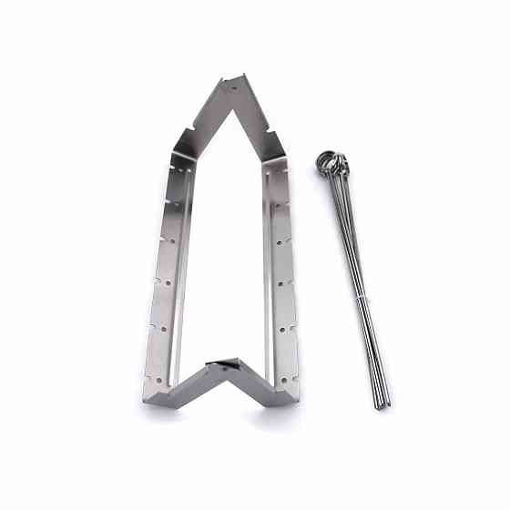 Набор шампуров с подставкой SANTOS, 6 шт, складная подставка, нержавеющая сталь 890109 Код: 011038 Ровно