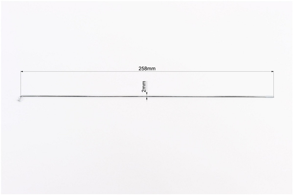 Спиця 14Gx258мм (100шт к-кт), хром Киев - изображение 2