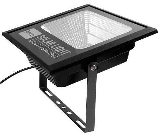 Лампа вулична HOCO DL07 Plus із сонячною панеллю, чорна Винница