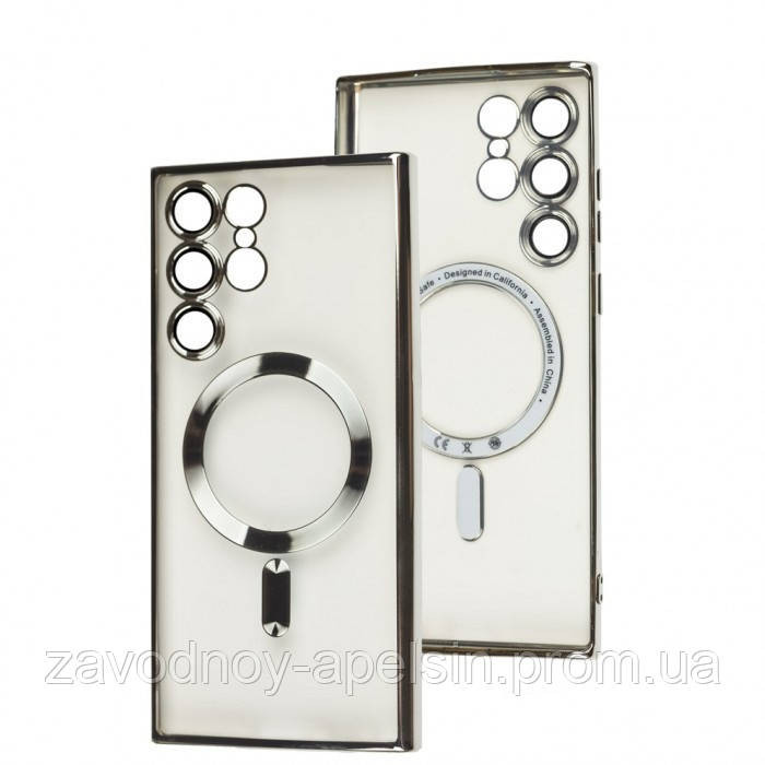 Samsung S22 Ultra S908 Чохол магнітний Захист камери (срібло) Одеса - фото 1