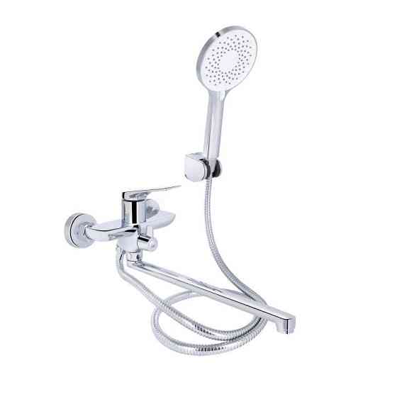 Смеситель для ванны Qtap Vlasta New c душевым гарнитуром QTVLA260CRM45644 хром Киев