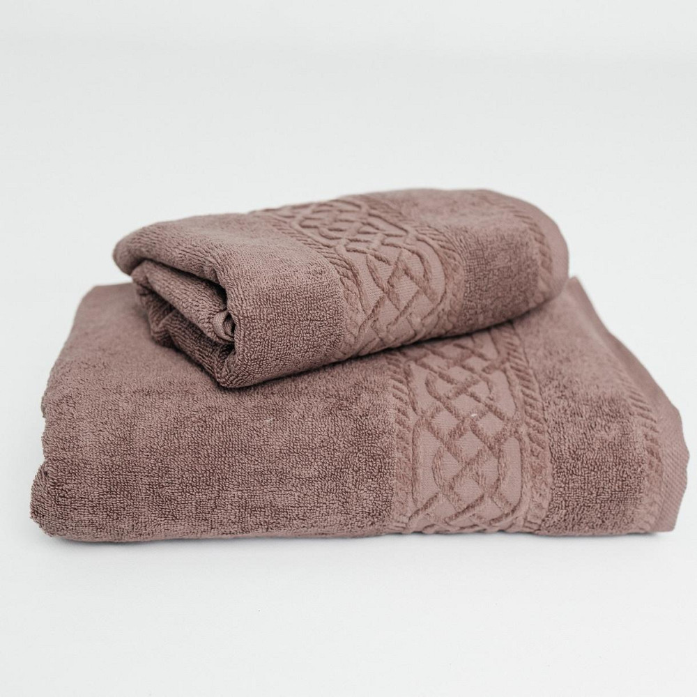 Набір Махрових рушників , Махра,Коричневий, 50/90 та 70/140 Київ - фото 3