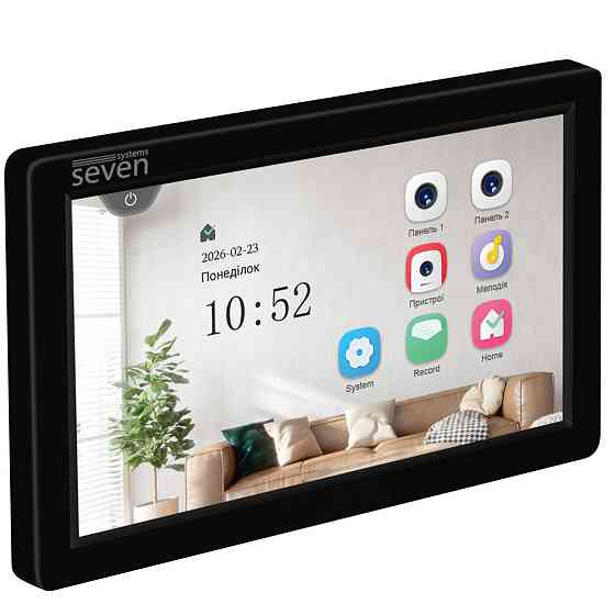 Відеодомофон 7 дюймів SEVEN DP-7570 FHD IPS black Київ