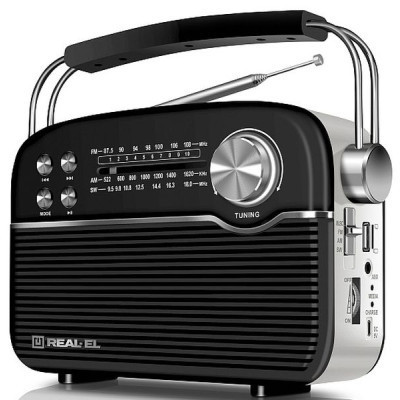 Портативний радіоприймач REAL-EL X-545 Black Вінниця - фото 3