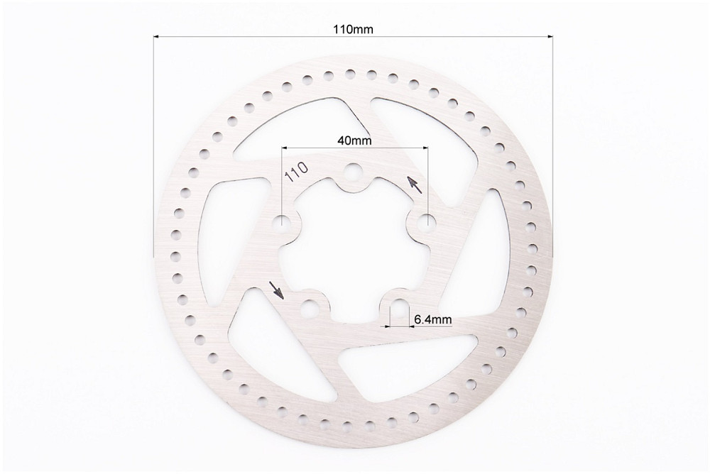 Гальмівний диск 110мм, Е9 (електросамокат), без болтів Київ - фото 2