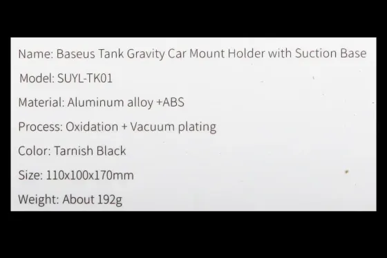 Подставка под телефон на присоске Baseus Tank Gravity Винница