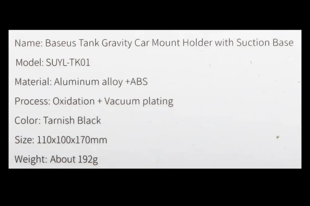 Подставка під телефон на присоці Baseus Tank Gravity Вінниця - фото 4