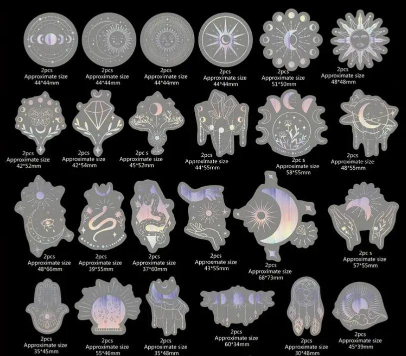 Голографические блестящие наклейки. Стикеры. Наклейки для велосипеда, для компьютера, ноутбука, набо Киев - изображение 2