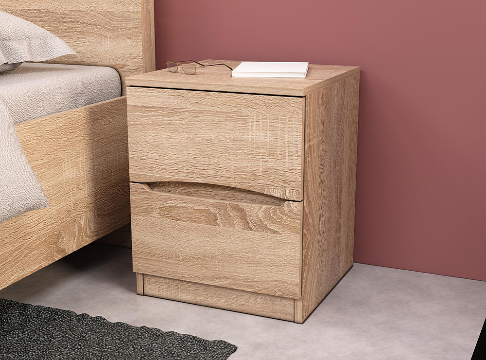 Тумба приліжкова Дельта, Дуб Сонома, 400/400/500 Львів - фото 2