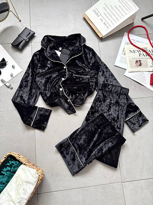 Женская домашняя повседневная велюровая пижама Одесса - изображение 3