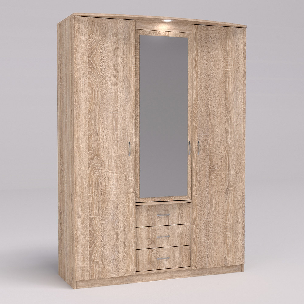 Шкаф Диана, Дуб Сонома, 1500х650х2100 Львов - изображение 2