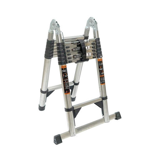 Лестница телескопическая 2.9м+2.9м, складная стремянка, нержавеющая сталь Киев - изображение 1