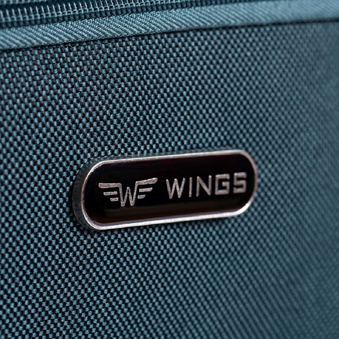 Валіза тканинна WINGS 1601 мала зелена 2 колеса Київ - фото 5