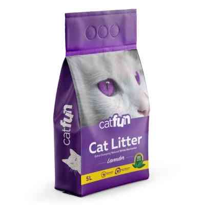 Наповнювач для туалету Catfun бентонітовий з ароматом лаванди 5 л (8683655071452) Вінниця