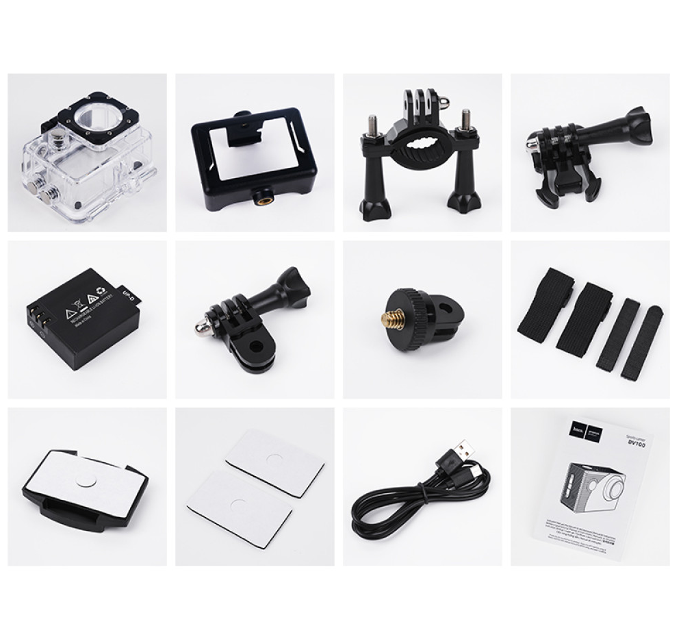 Екшн камера HOCO DV100 sports camera Black Киев - изображение 1