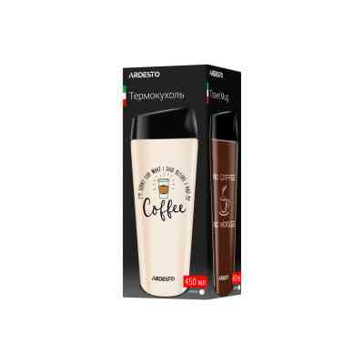 Термочашка Ardesto Coffee Time 450 мл Брунатна (AR2645CB) Вінниця